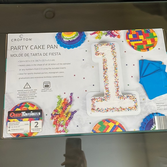 Kitchen Nib Crofton Letters And Numbers Party Cake Pan 1 Piece Set